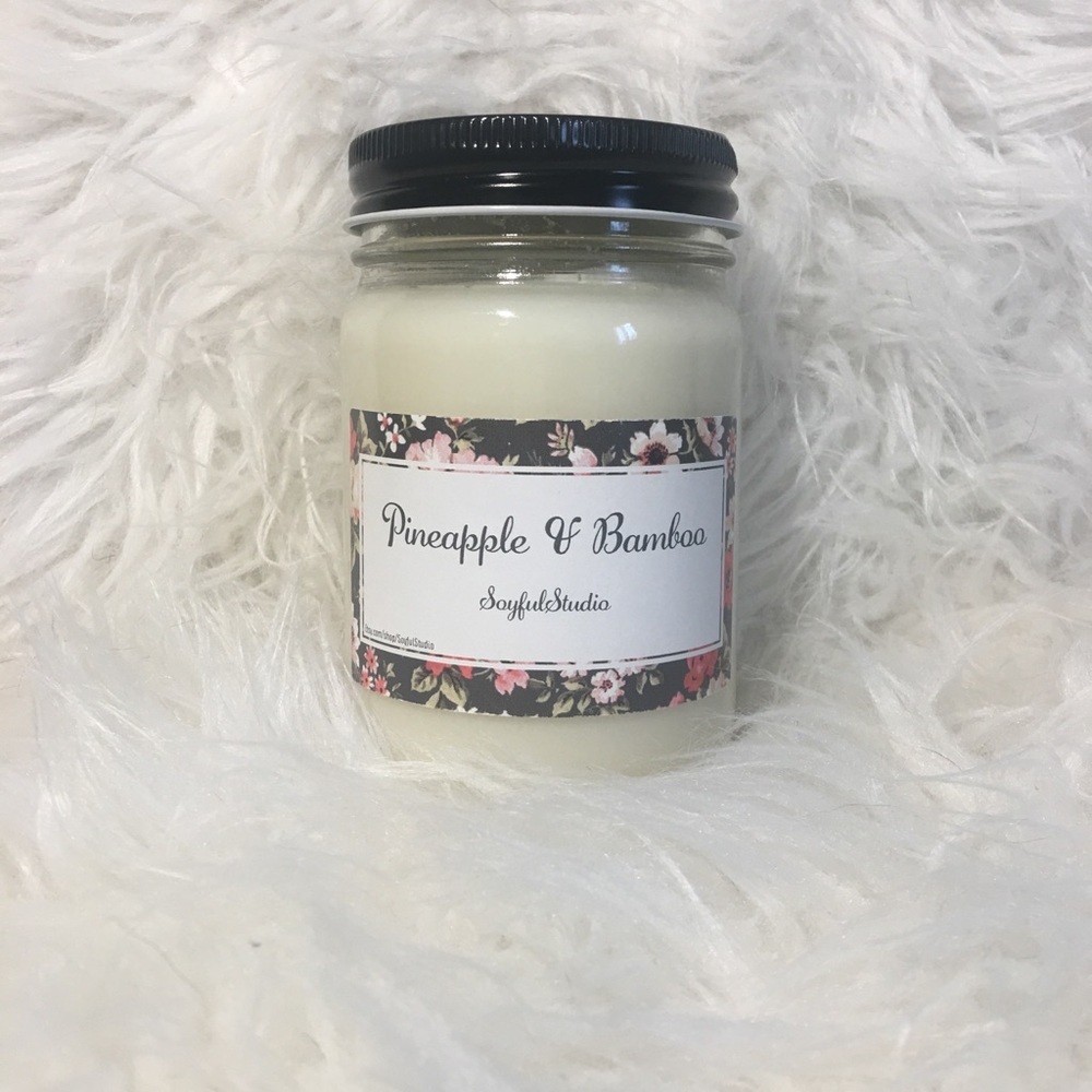 Pineapple & Bamboo scented candle